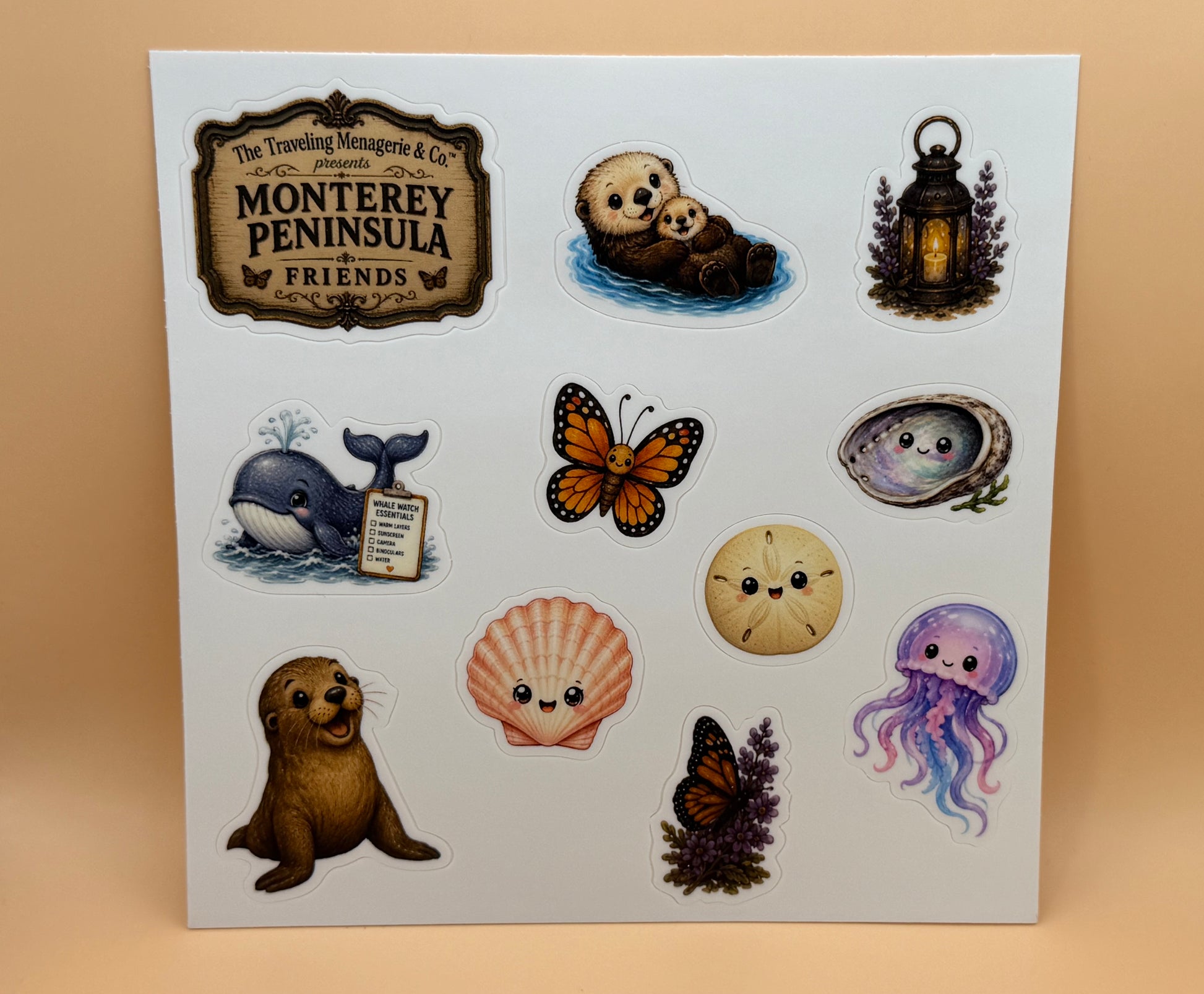 Monterey Peninsula Friends Sticker Sheet First Edition Matte