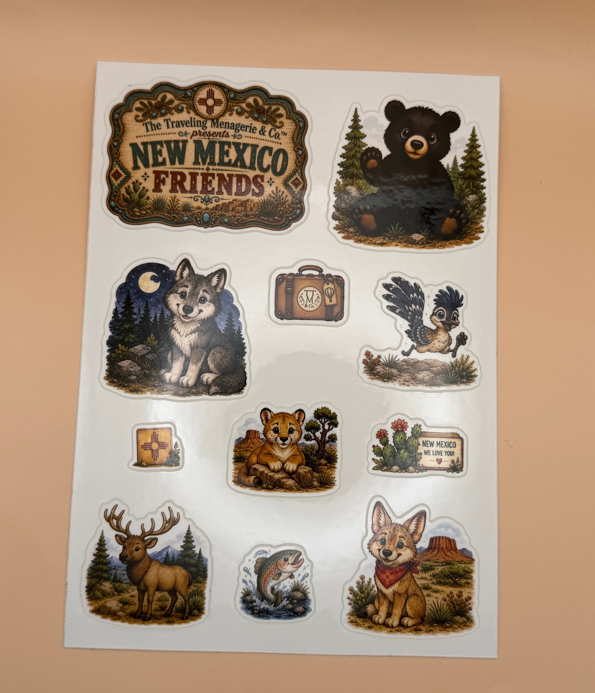 New Mexico Friends Sticker Sheet