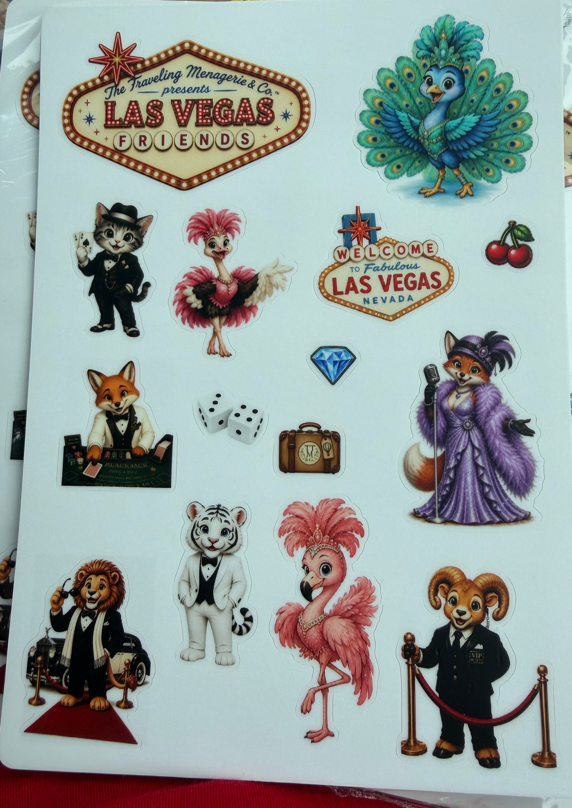 Las Vegas Sticker Sheet | Heavy Duty Matte