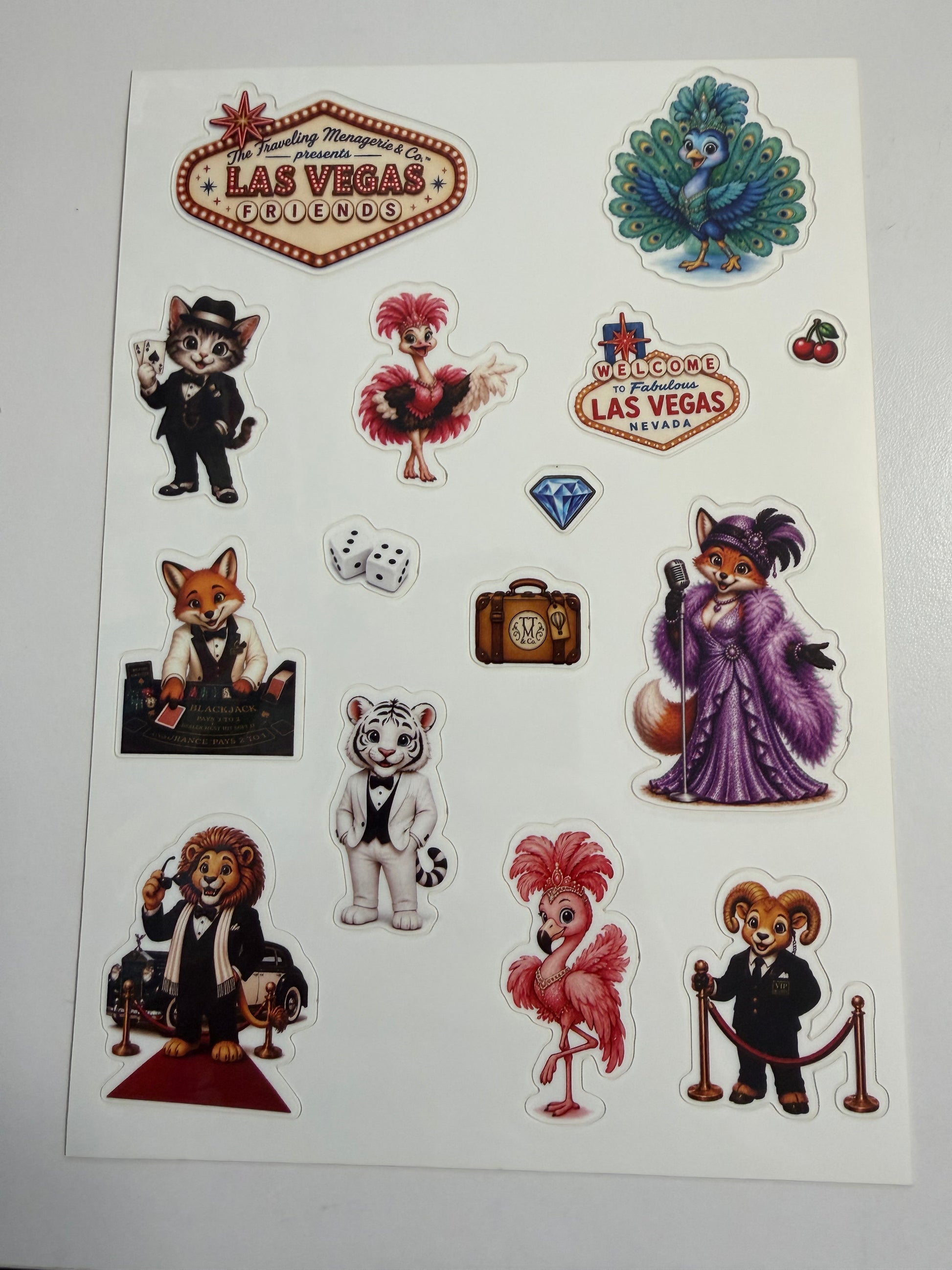 Las Vegas Sticker Sheet