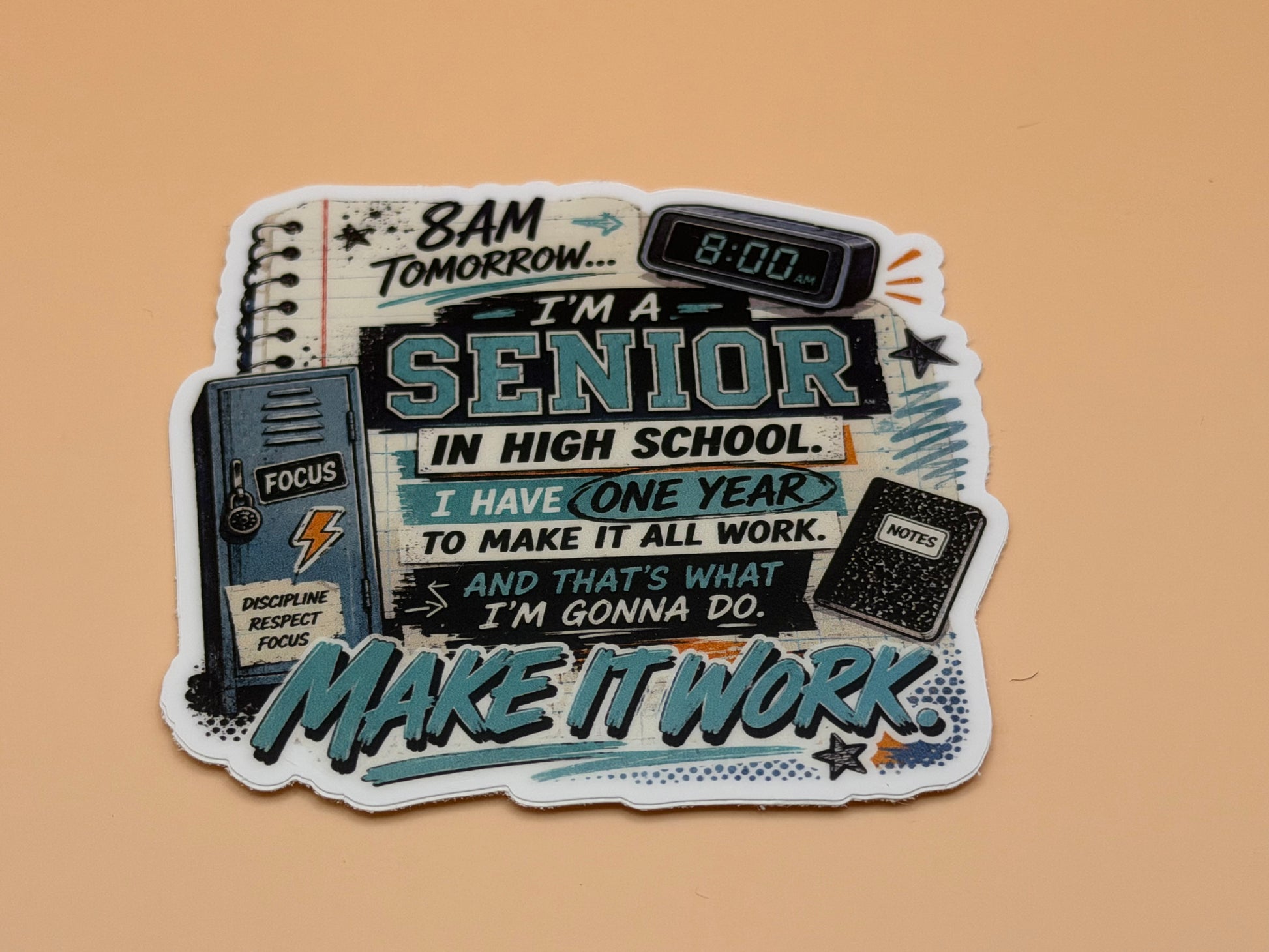 Senior In High School Sticker