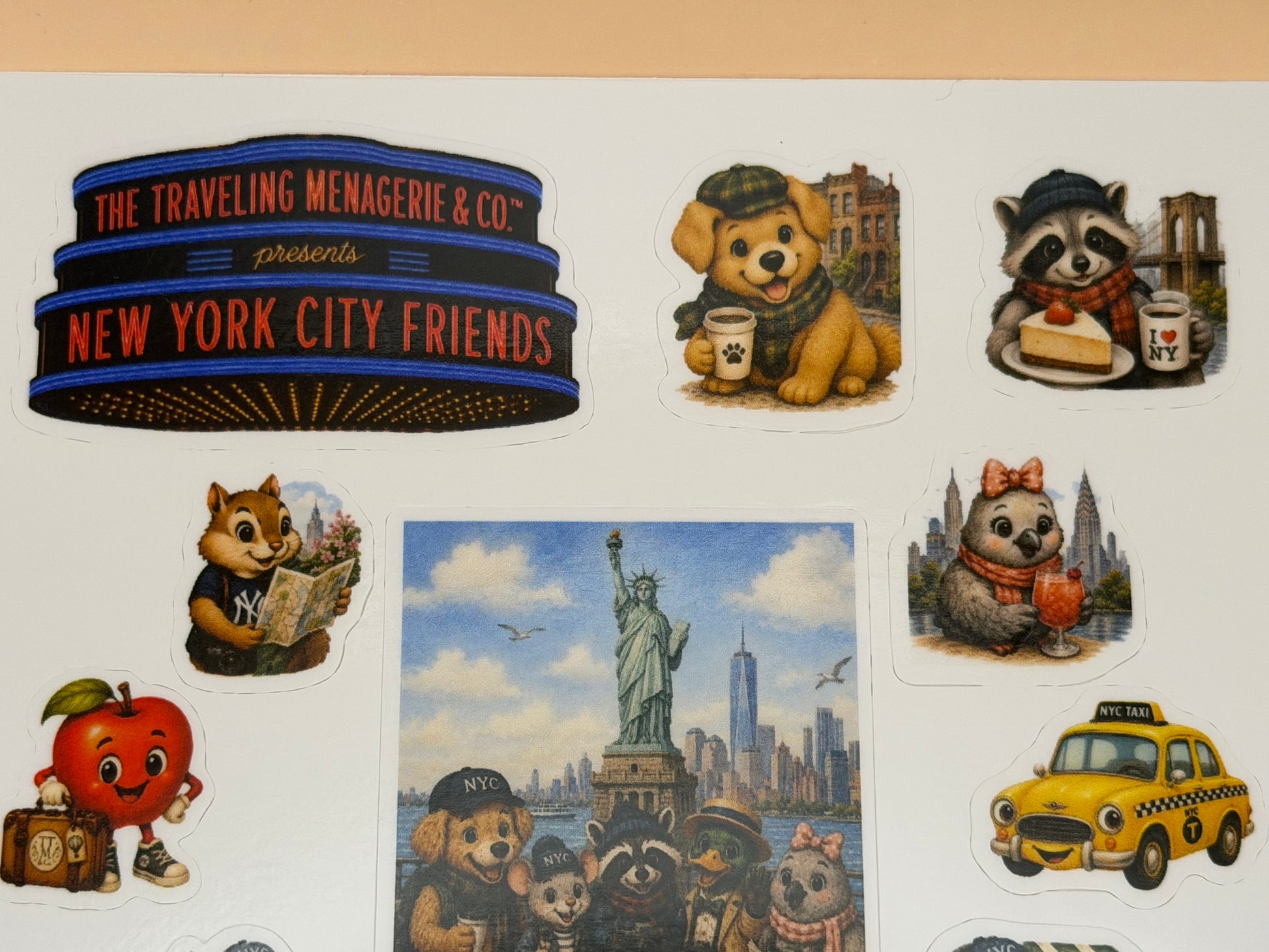 New York City Friends Sticker Sheet