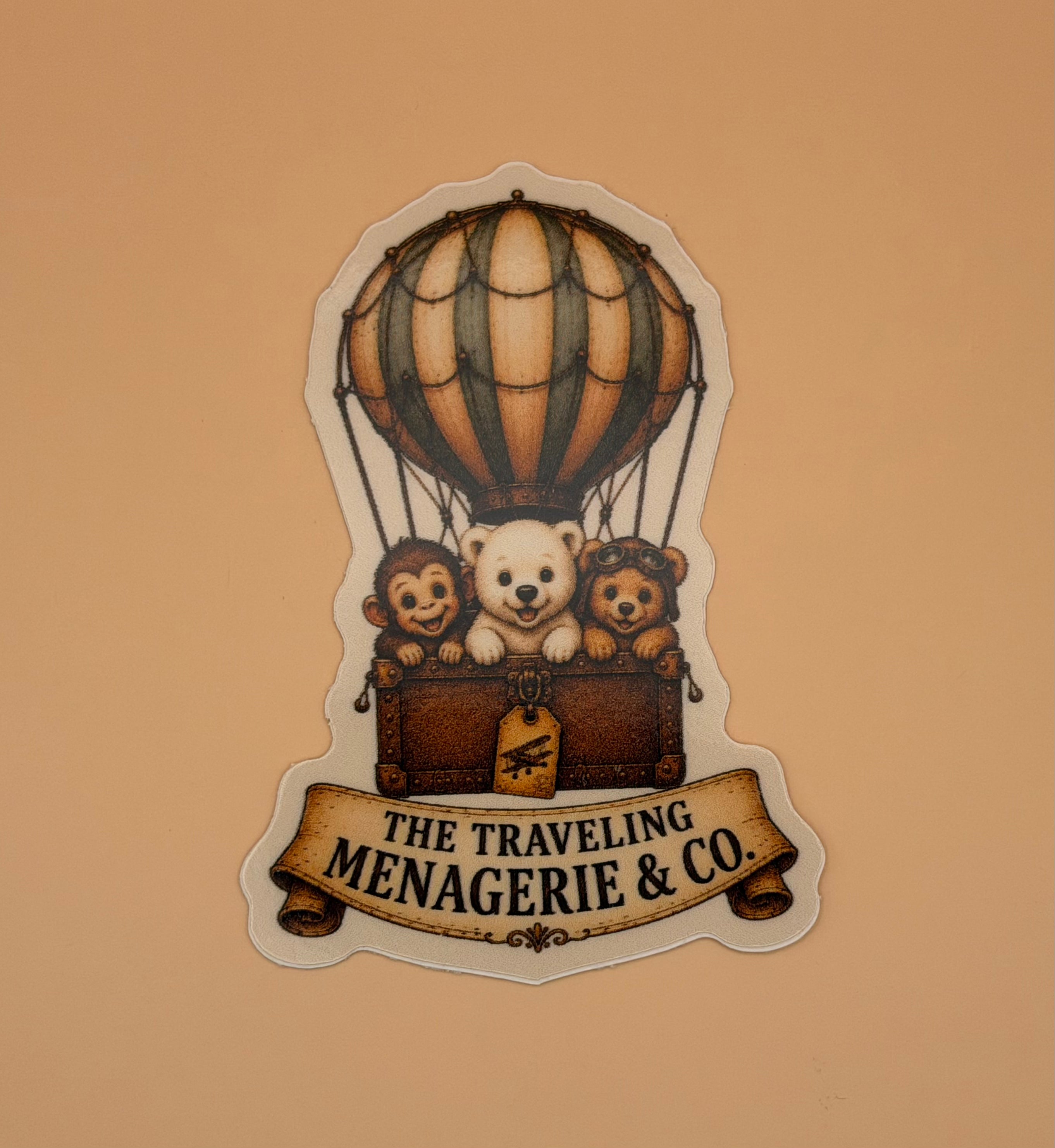 The Traveling Menagerie & Co. Logo Sticker
