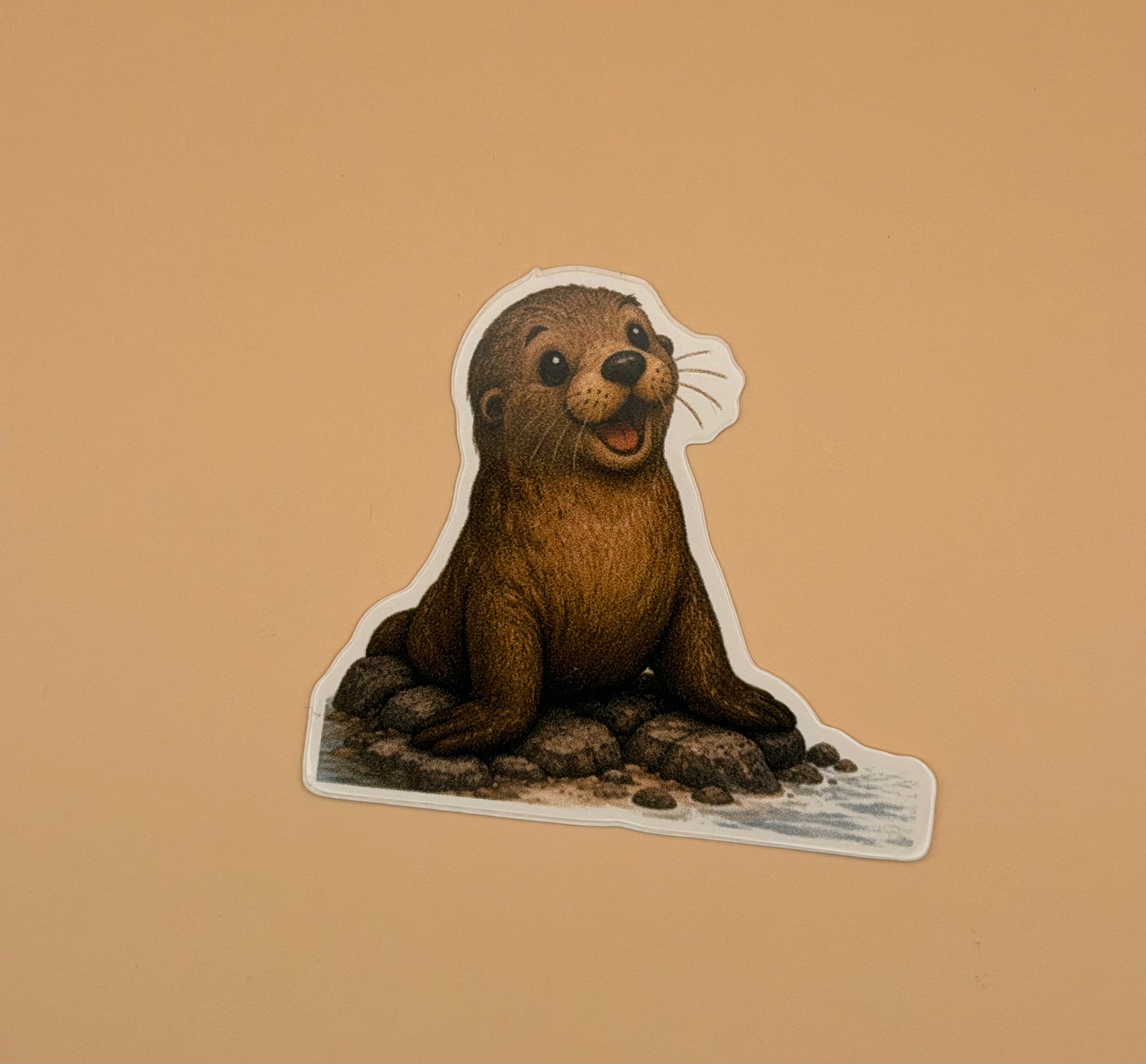 Sea Lion on Rocks Sticker | Monterey Peninsula Friends