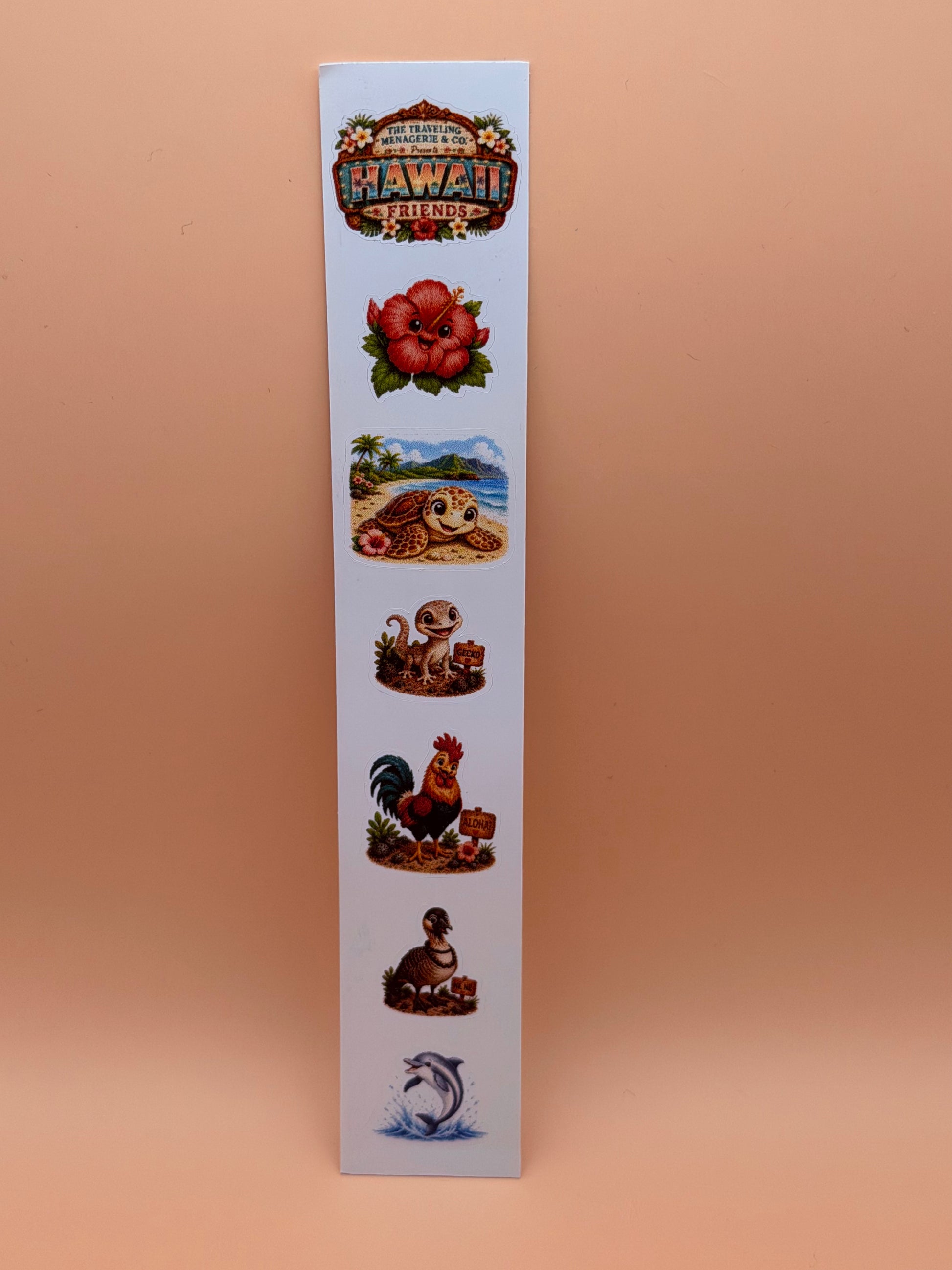 Hawaii Friends mini sticker strip