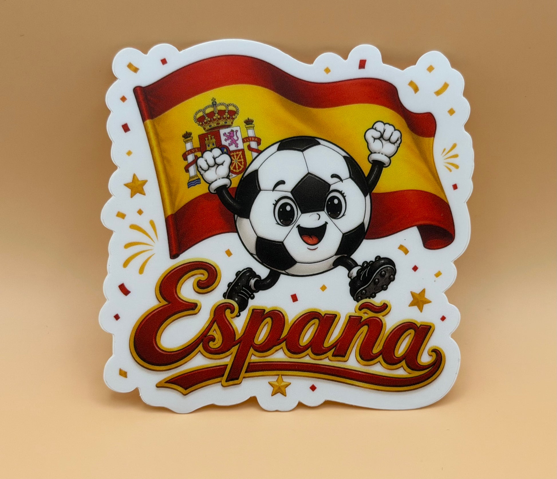 España Futbol Soccer Sticker Celebrating Win