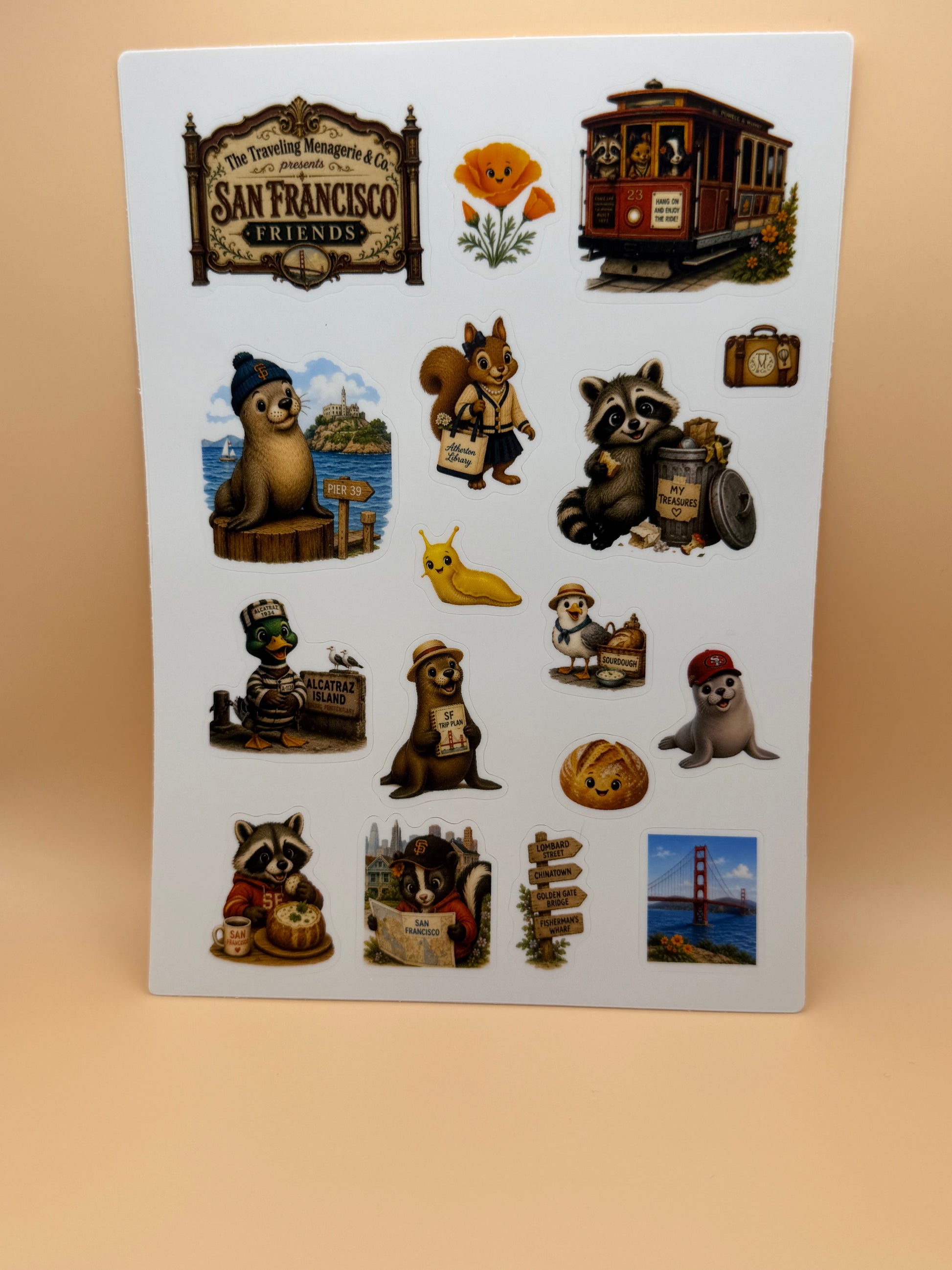 San Francisco Friends Sticker Sheet