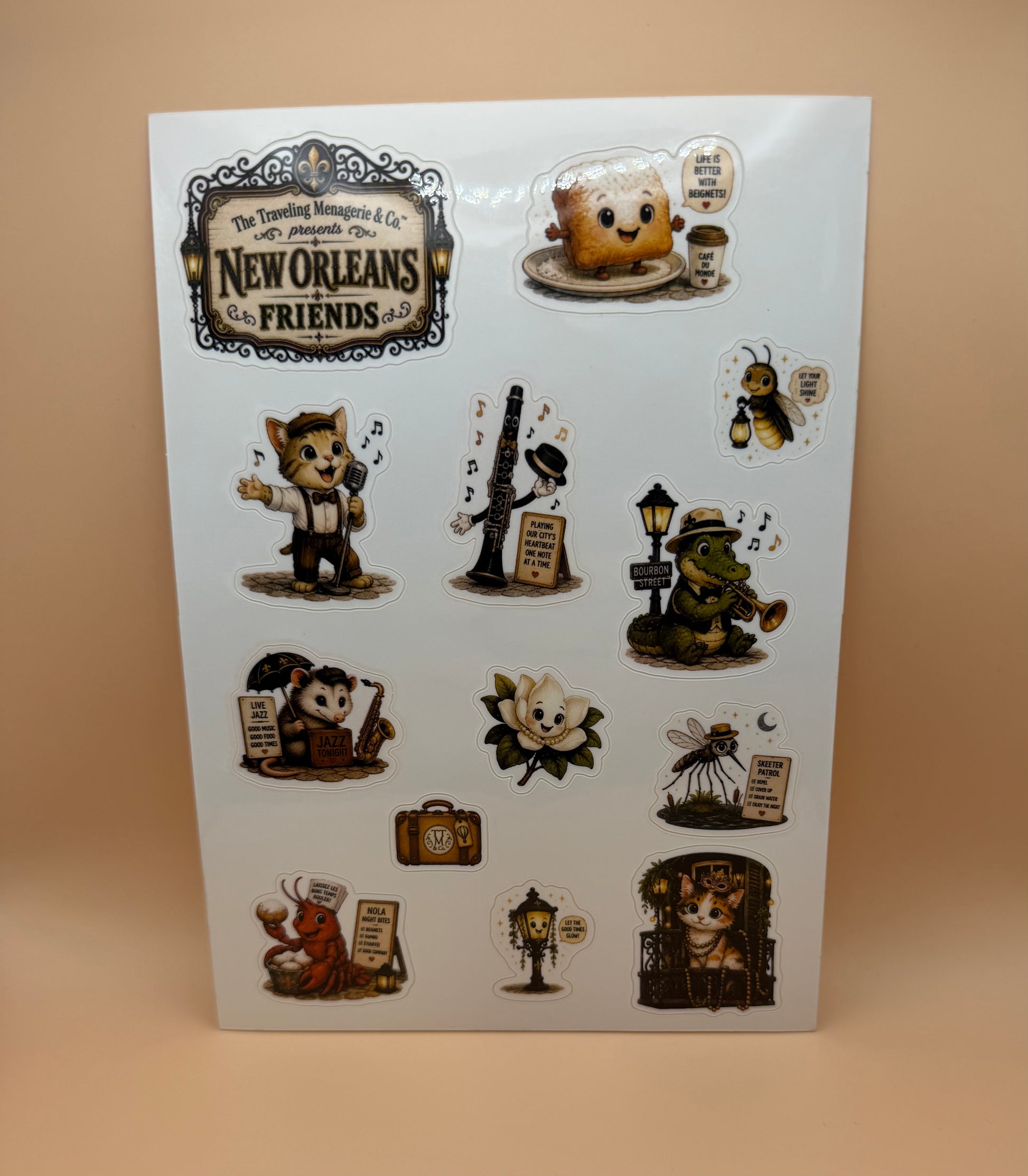 New Orleans Friends Sticker Sheet