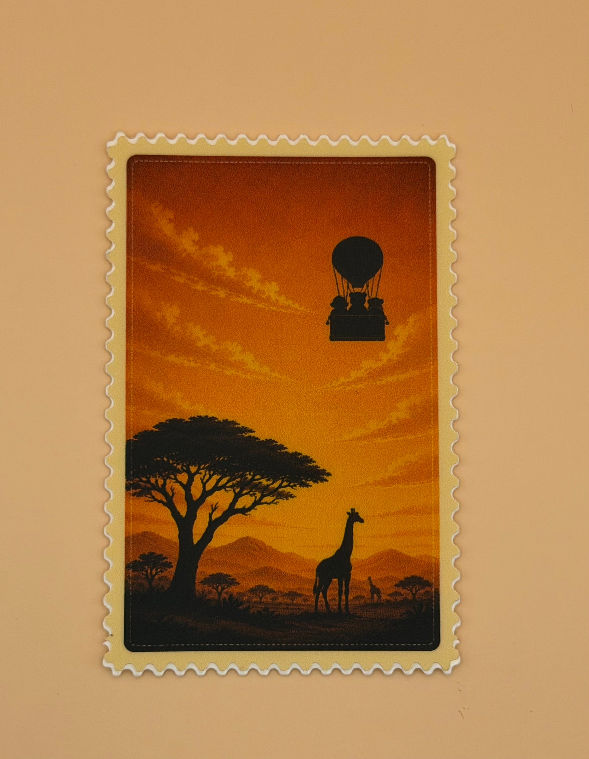 Africa Silhouette Menagerie Stamp Sticker
