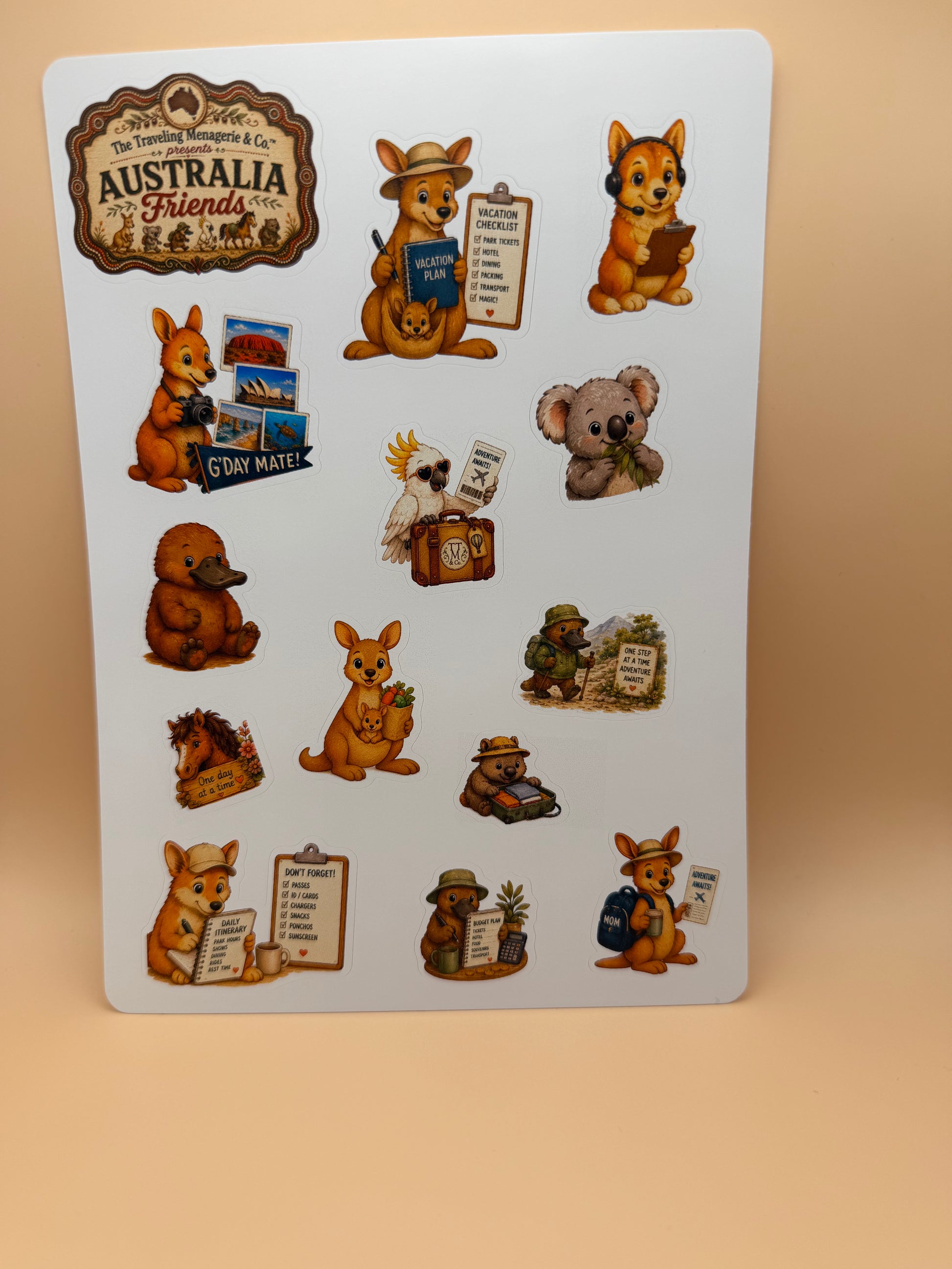 Australia Friends Matte Sticker Sheet