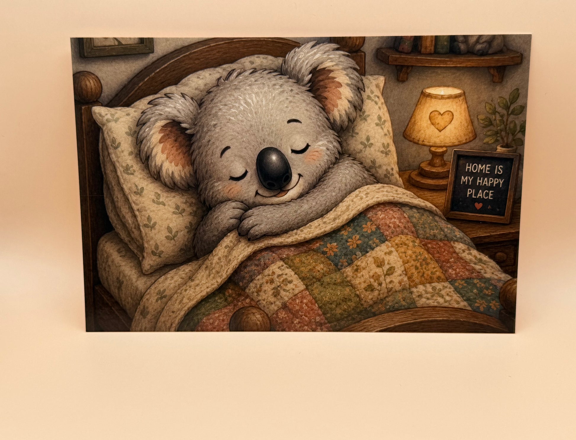 Koala Sleeping Art Postcard | Australia Friends