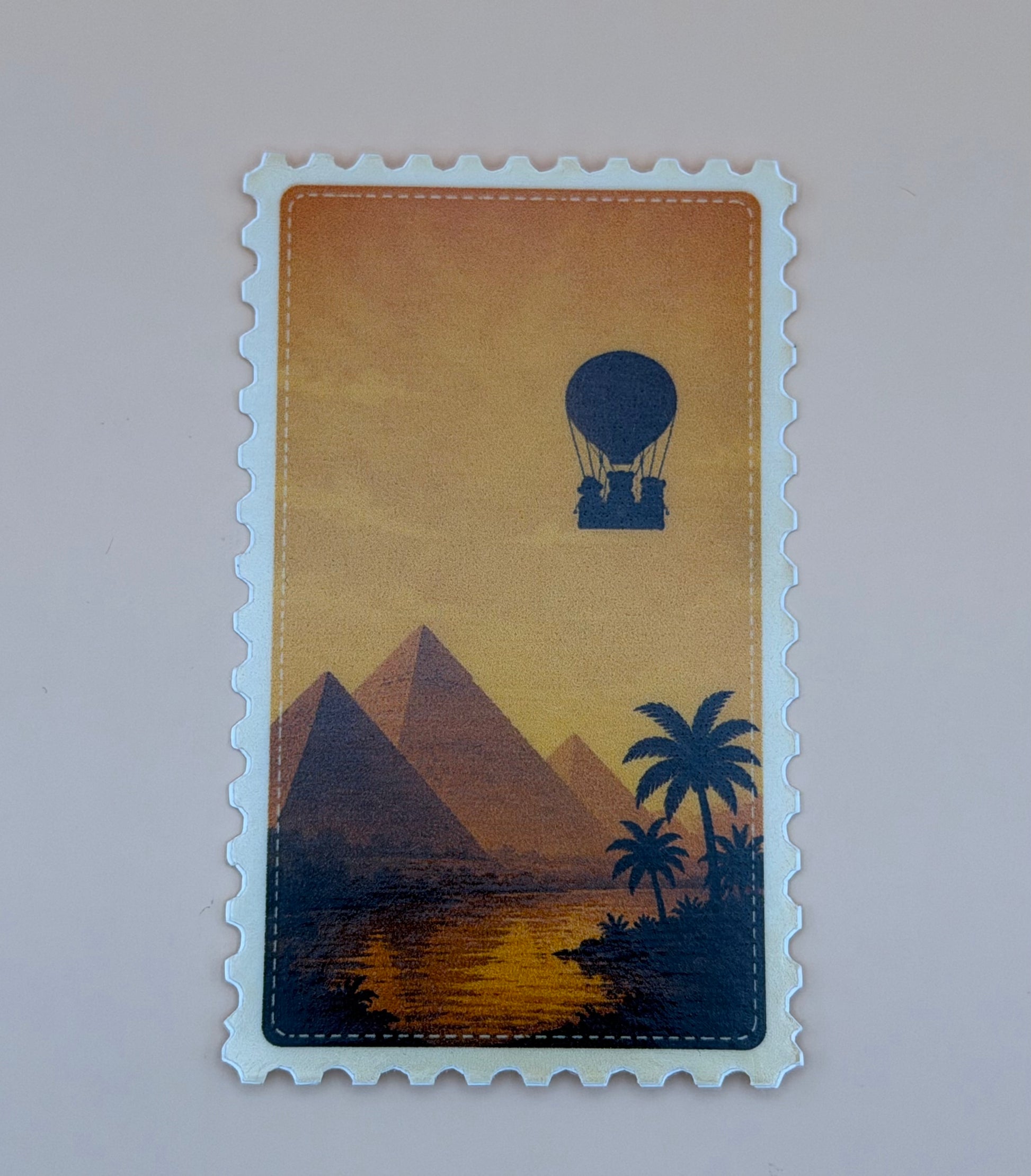 Egypt Silhouette Menagerie Stamp Sticker Glossy