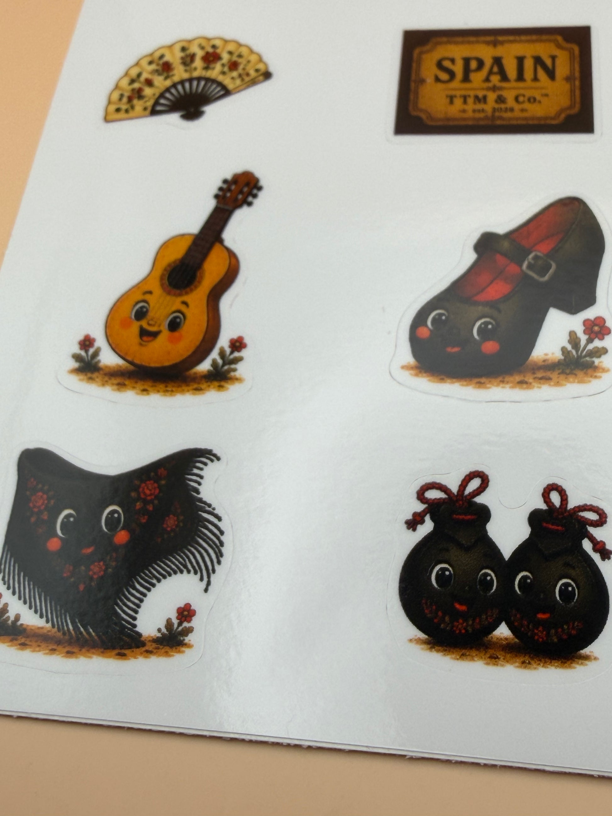 Flamenco Dance Friends Sticker Sheet