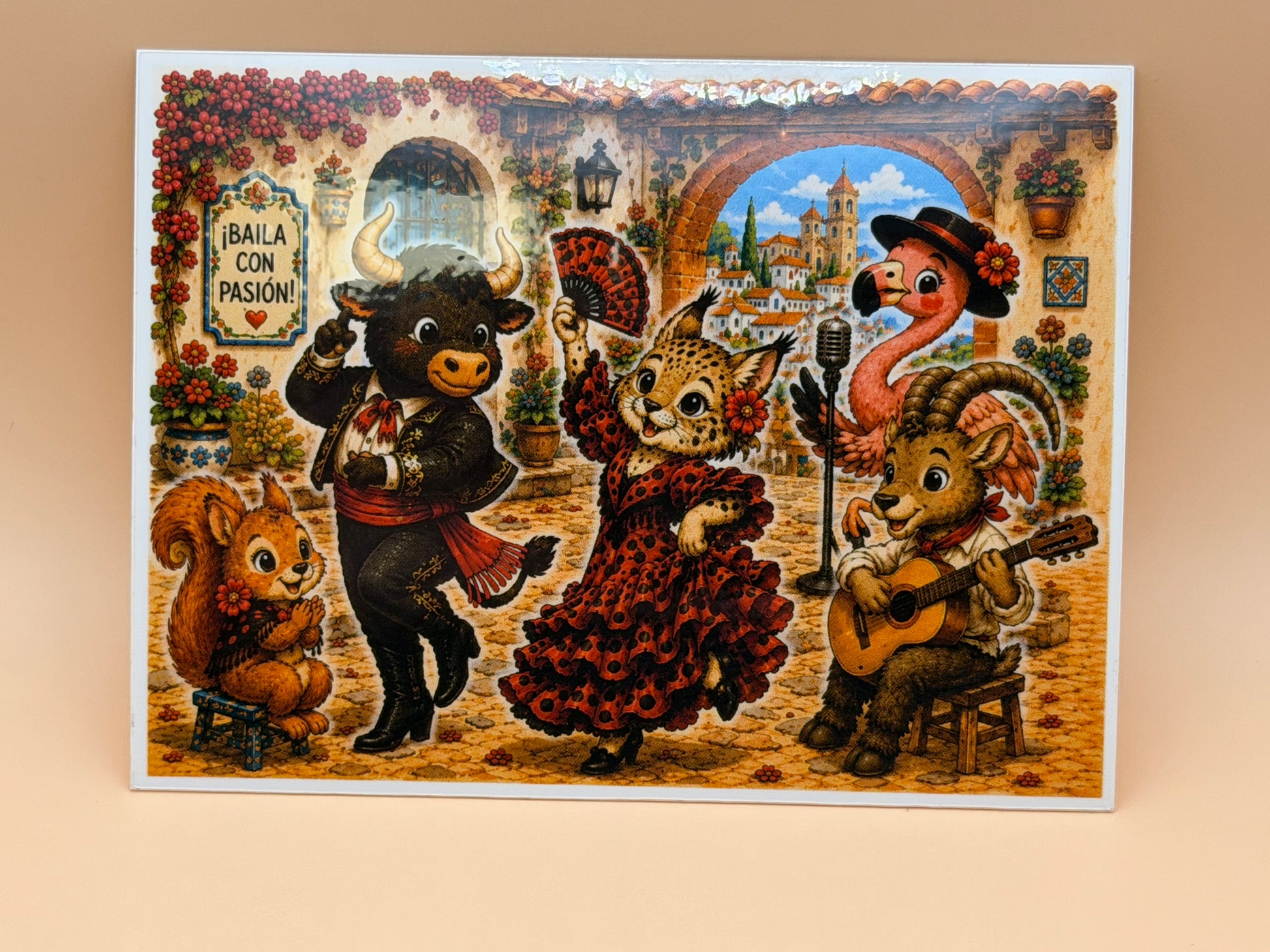Flamenco Friends Sticker Scene