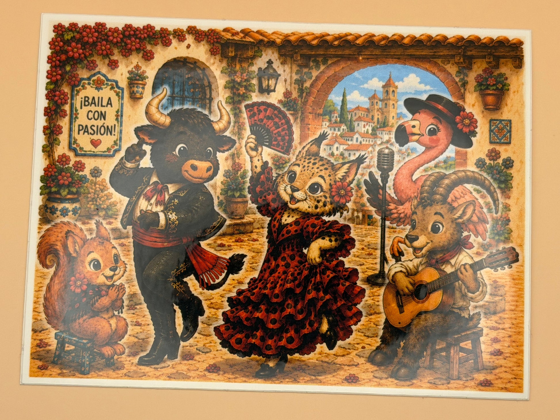 Flamenco Friends Sticker Scene